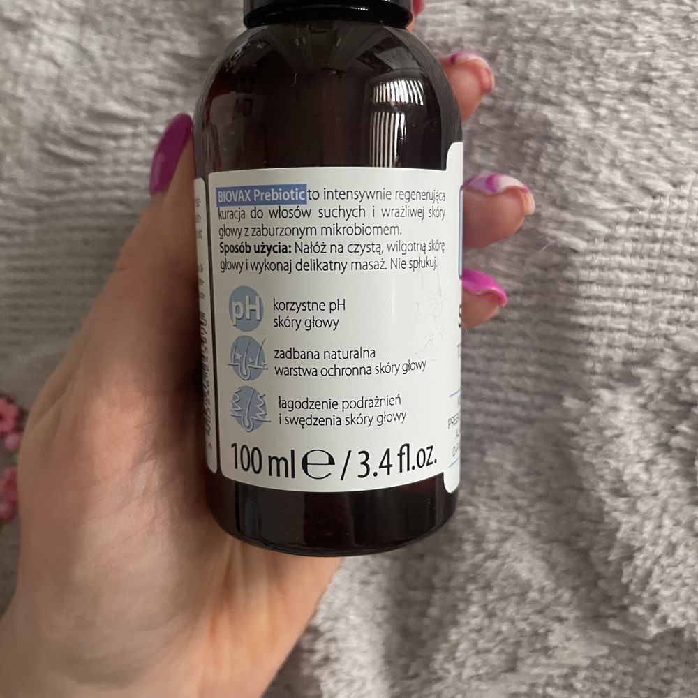 Biovax prebiotic scalp toner tonik do skory głowy 100 ml nowy