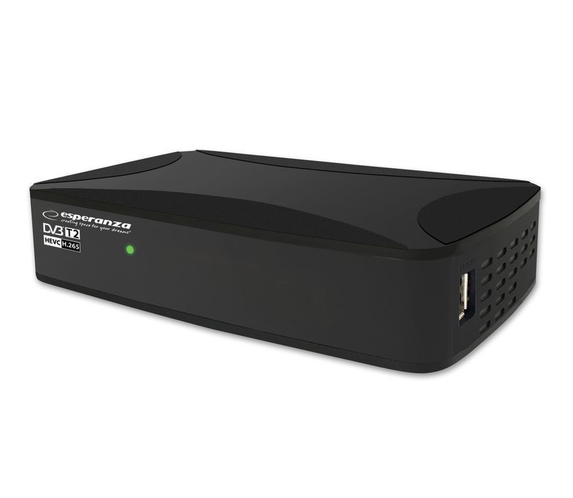 Zestaw telewizji naziemnej tuner cyfrowy DVB-T2 + antena kierunkowa