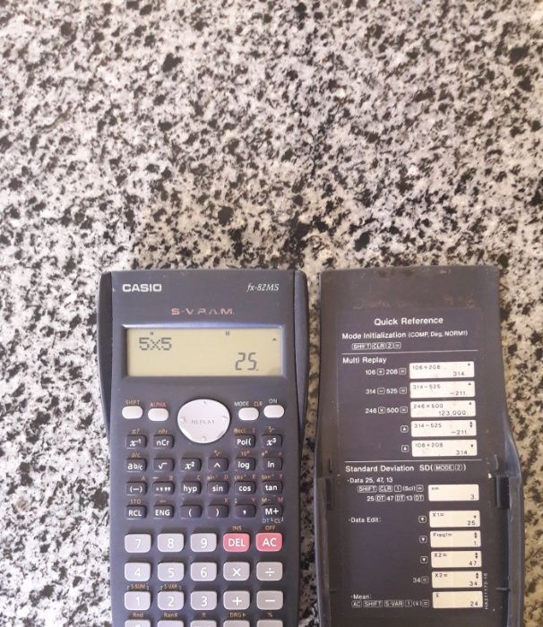 Calculadora Casio fx-82 MS e fx-92 Collège II