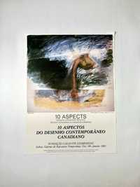 Cartaz exposição Fundação Calouste Gulbenkian desenho canadiano 1988