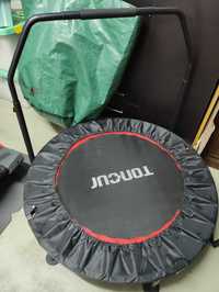 Mini trampolim com barra ajustável