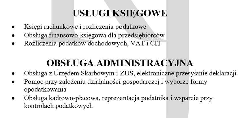 Księgowość - Księgowa - Biuro Rachunkowe - Promocja