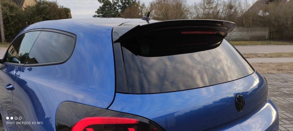 VW SCIROCCO Lotka spoiler R/Rline czarny połysk