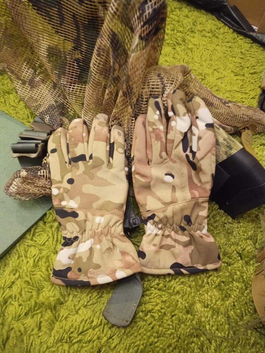 Рукавиці на флісі непромокаємі тактичні, сенсорно чутливі.