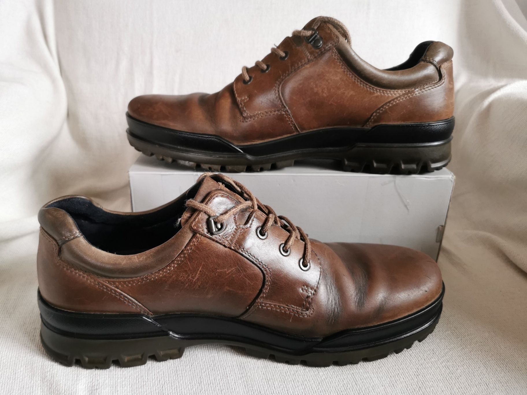 Ecco Track Gore-Tex buty trekkingowe półbuty skórzane 47
