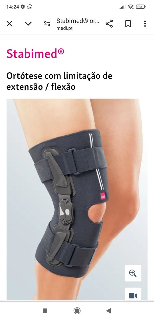 Joalheira Stabimed® ortótese com limitação / flexão de extensão
O