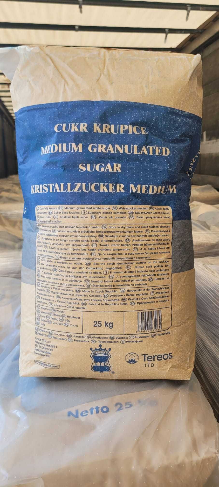 Cukier czeski Tereos worki papierowe 25kg