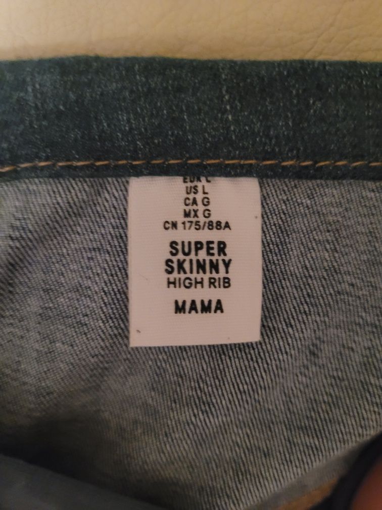 Jeans ciążowy firmy H&M rozm. L ( 44 -46 )