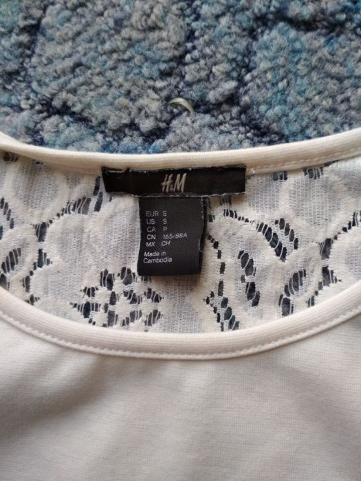 Sukienka H&M biała S, M