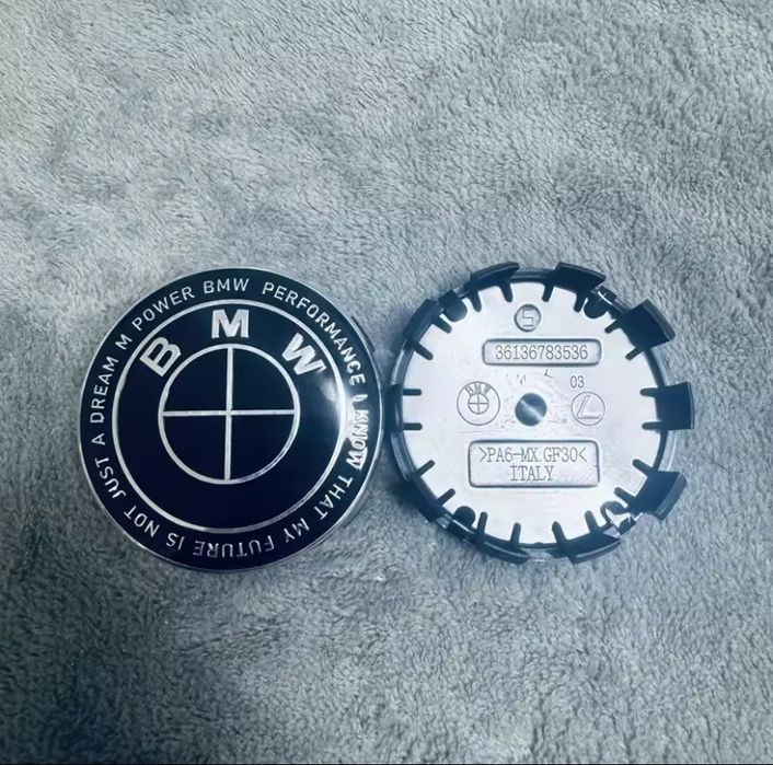 Tampas de jantes bmw full black performance