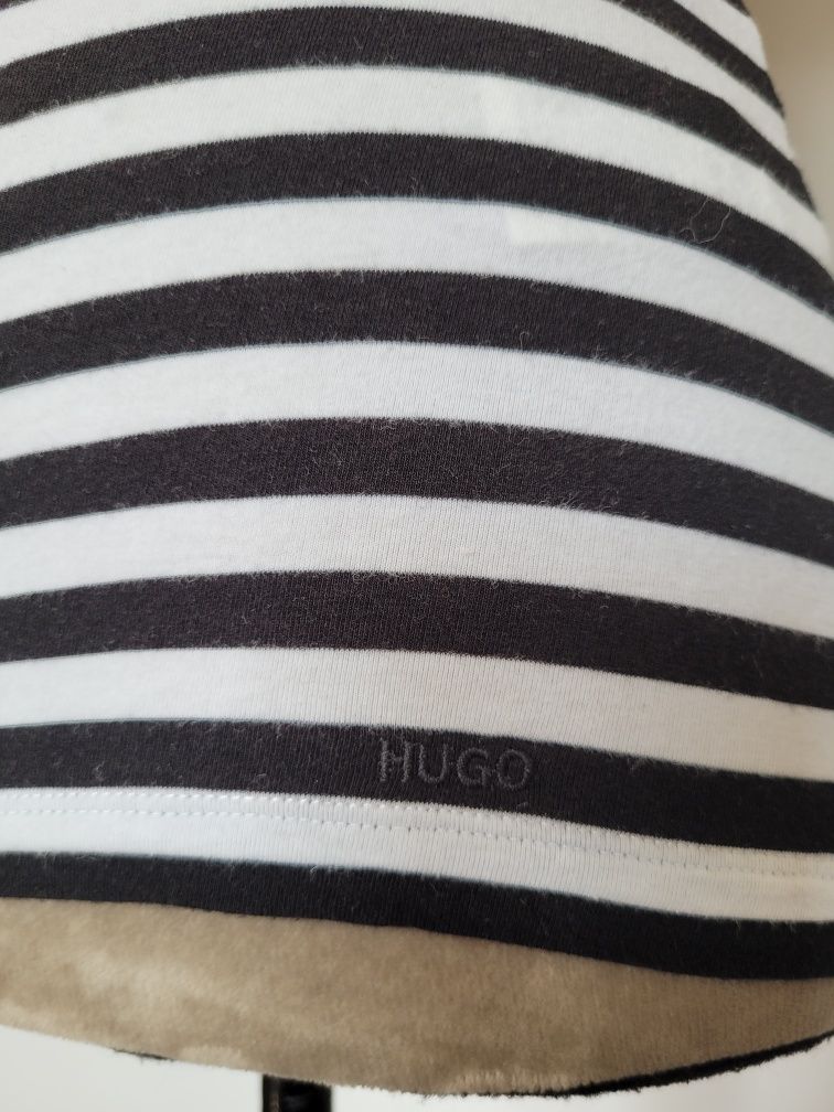 Biało Czarna bluzeczka Hugo Boss