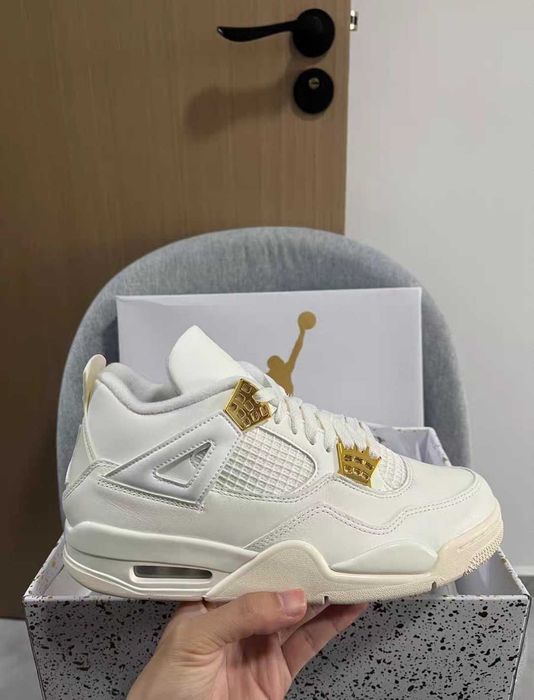 "Buty Trampki"Jordan_4_Retro_Metallic_Gold R.46