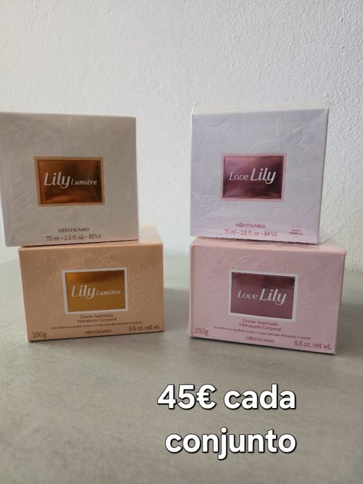 Conjunto boticario lily