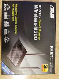 Router, ASUS, Wireless-N300, RT-N12+, Wi-Fi, 300 Mbps,