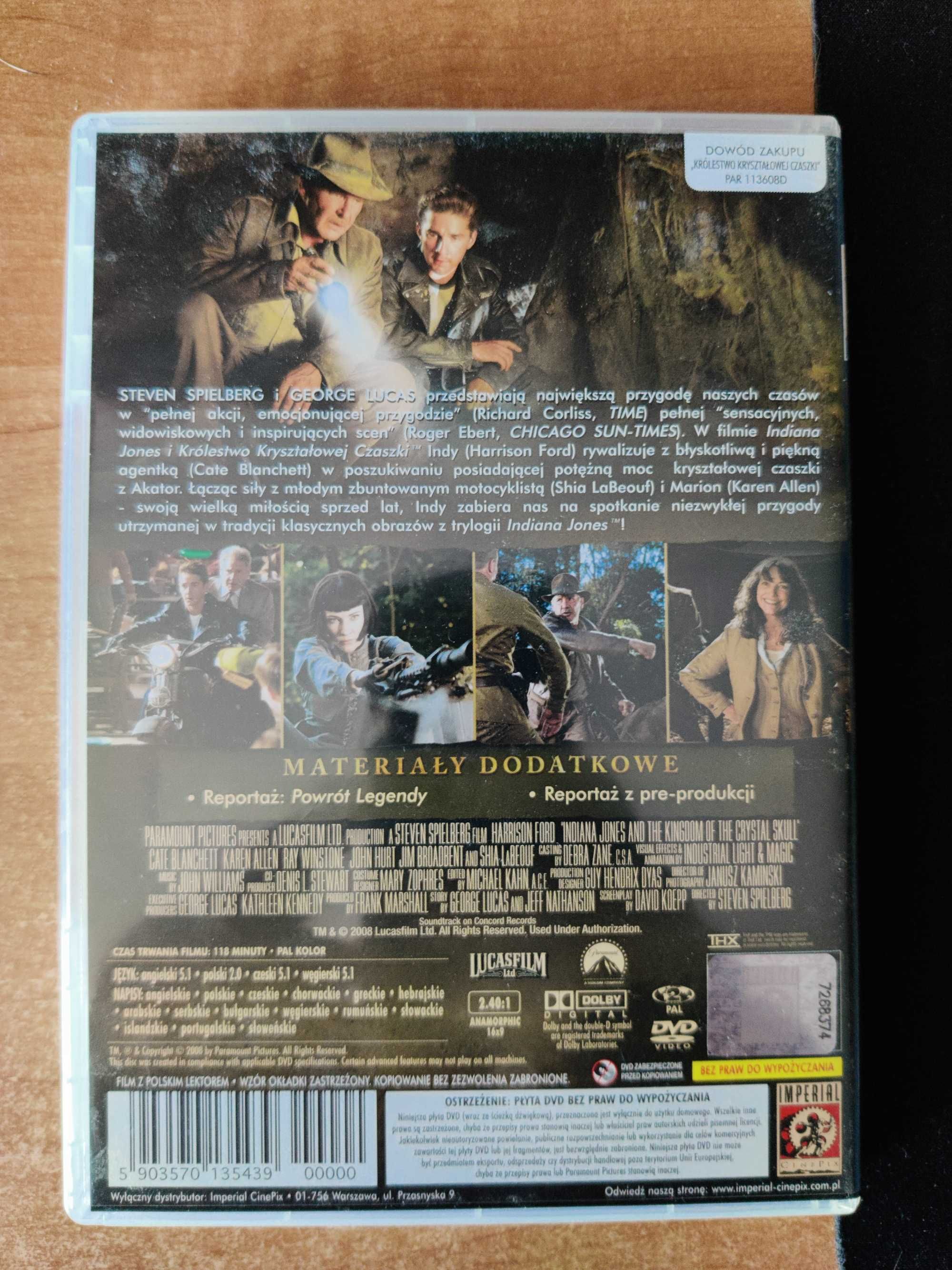 Indiana Jones i Królestwo Kryształowej Czaszki - film na DVD