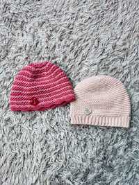2 czapeczki dla dziewczynki; wiosna/jesień