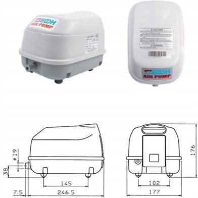 Pompa / dmuchawa membranowa - napowietrzacz - oczyszczlania - pompka
