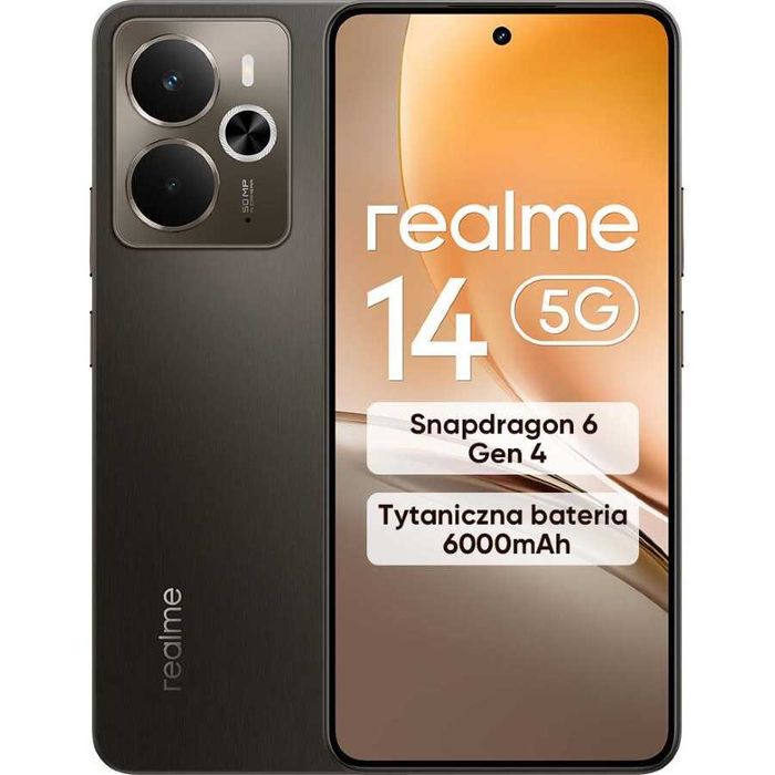 Smartfony realme 14 5G 12/256 GB Amoled 6000mAh OIS 45W IP69 (PL)