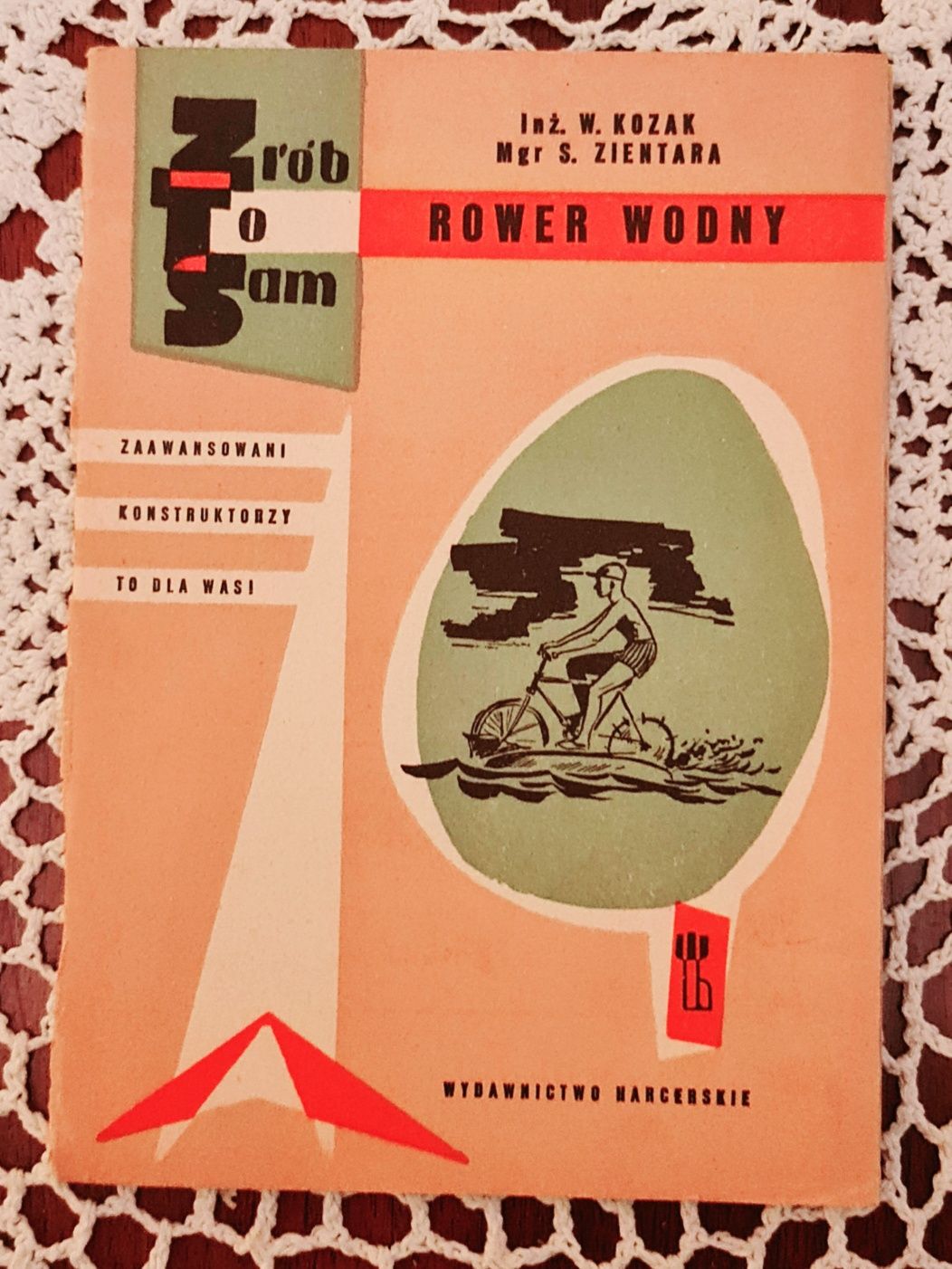 Zrób to sam Rower Wodny Wydawnictwo Harcerskie W.Kozak S.Zientara 1965