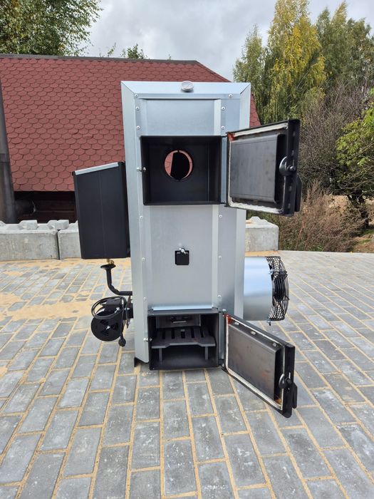 Nagrzewnica warsztatowa piec nadmuchowy 30kw koza na drewno+olej