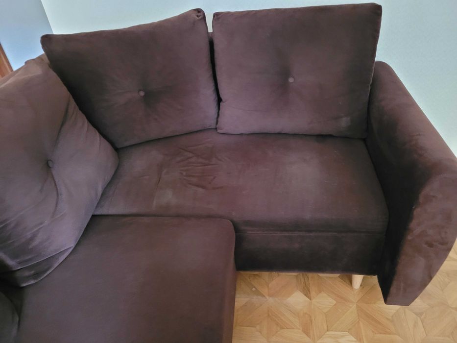 Narożnik 236x157 cm, funkcja spania, 2 pojemniki na pościel