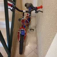 Bicicleta criança spiderman