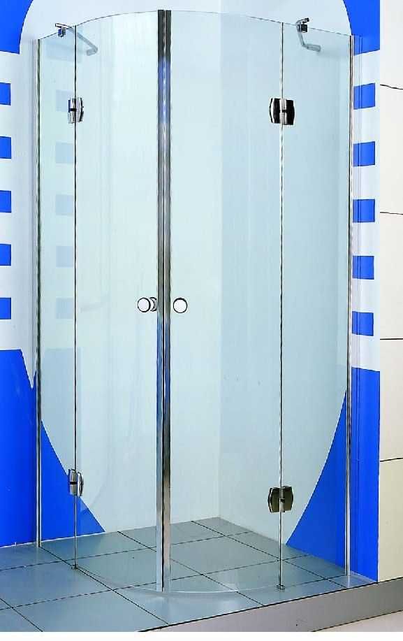nowa szklana kabina prysznicowa z brodzikiem 90x90x185