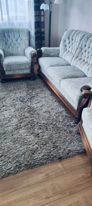 Komplet retro dwa fotele z kanapąa