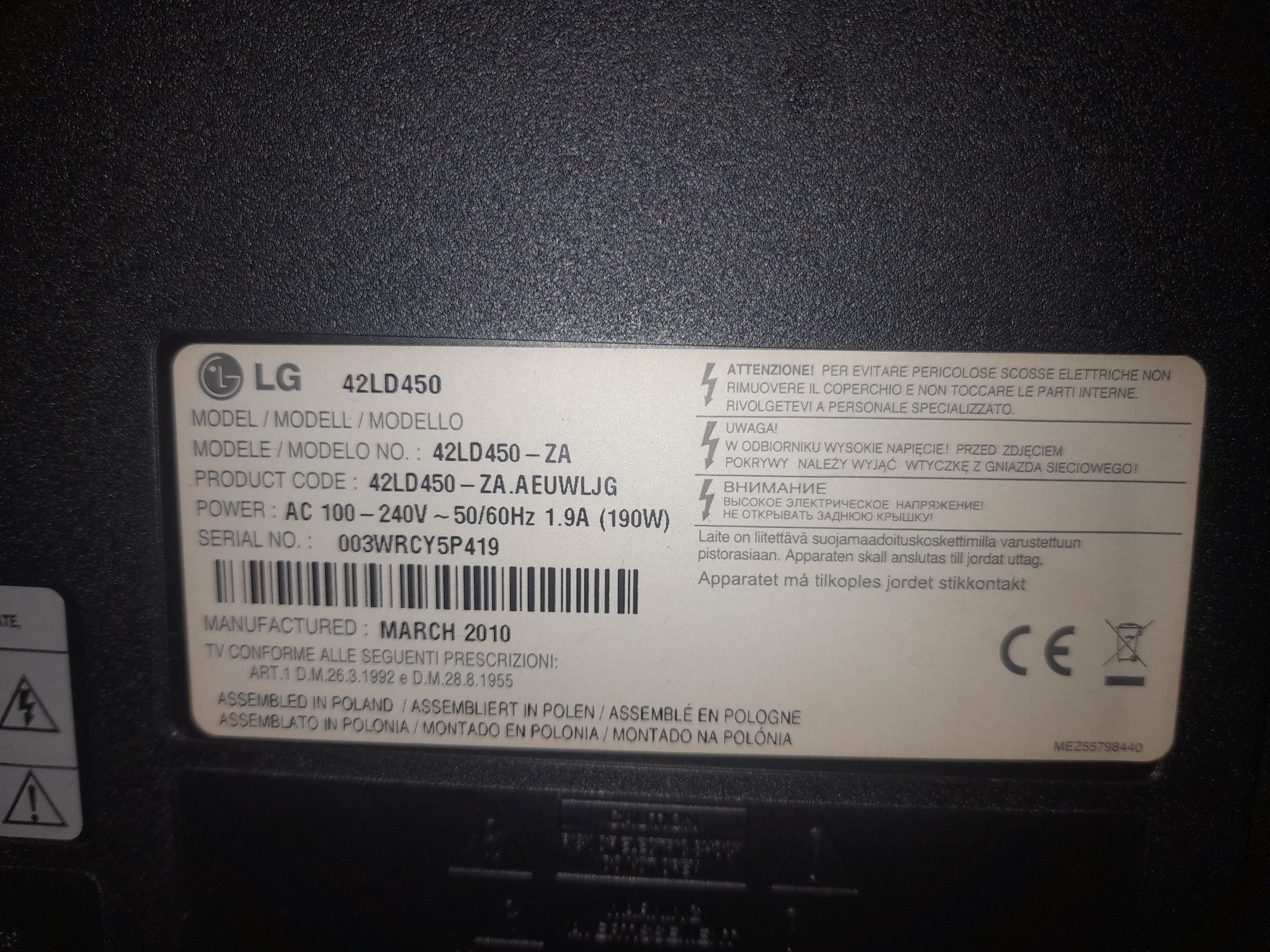 Vendo Tv lg de 42 polegadas