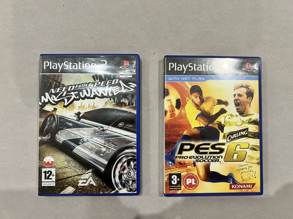 Need for speed most wantrd i pes 6 polskie wydania ps2