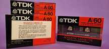 TDK A/60 folia nowa kaseta Japan vintage Acoustic Normal TYPE I