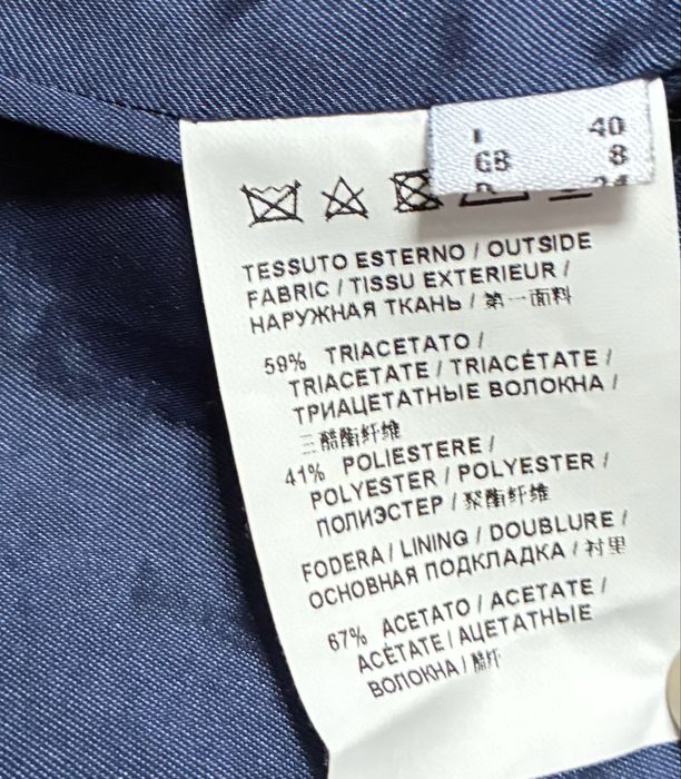 Marynarka PINKO – kobaltowa, elegancka, bez zapięcia – rozmiar 40