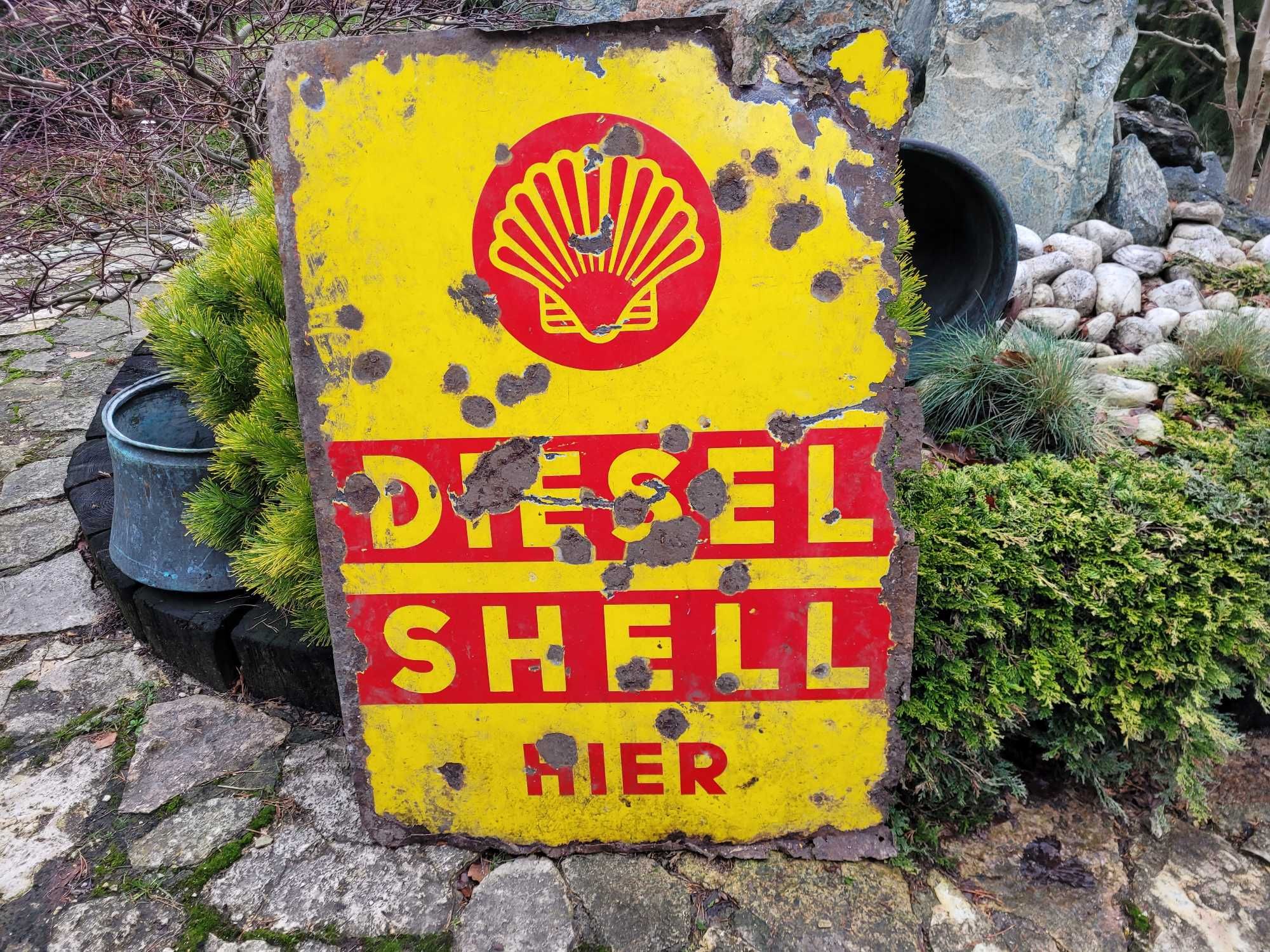 szyld emaliowany reklama tablica SHELL