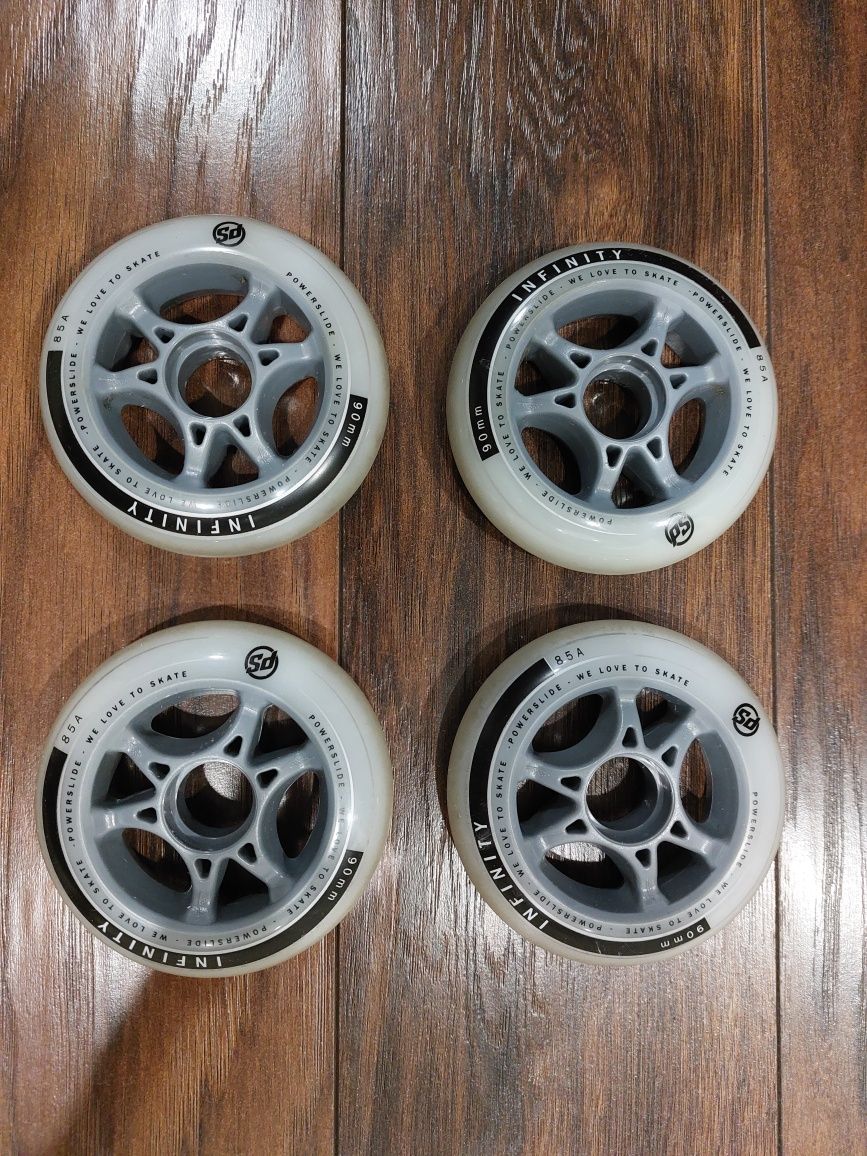 Kółka do rolek Powerslide INFINITY 90mm 85A - 8szt