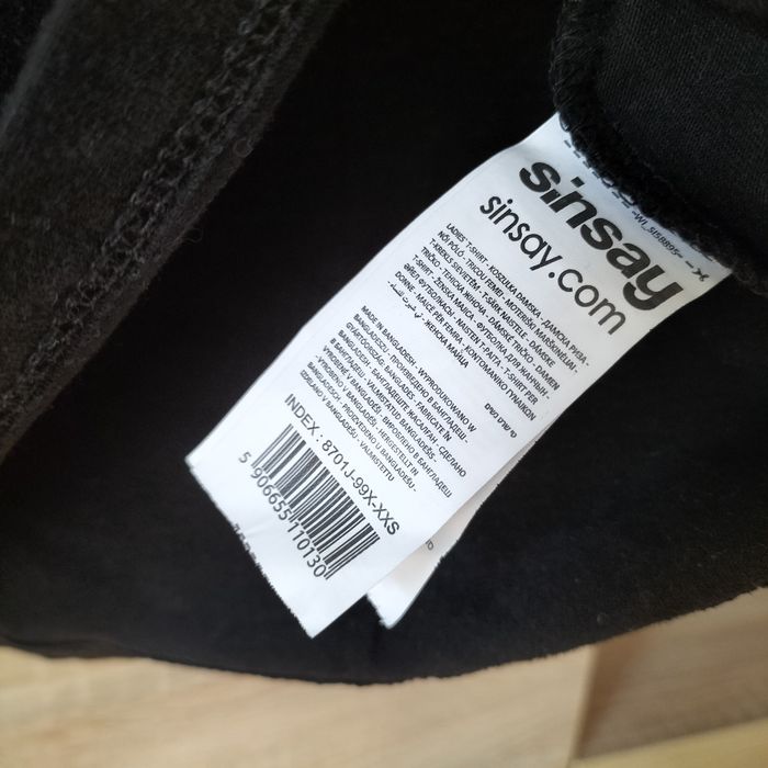 Damski tiszert krótki rękaw roz XXS Sinsay
