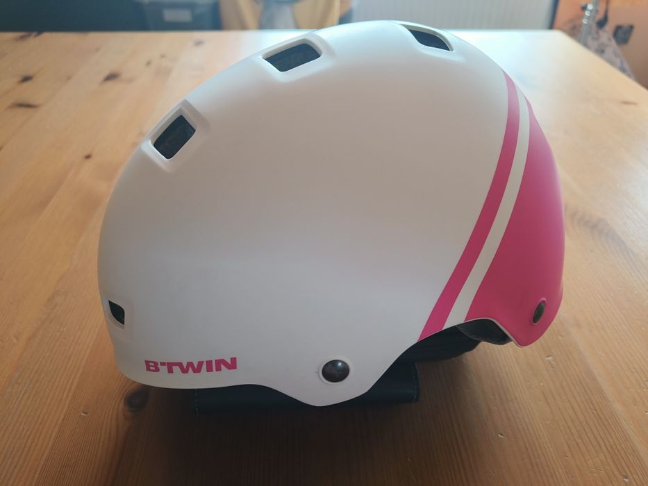 Kask Btwin Teen 520 różowy 52-55 cm