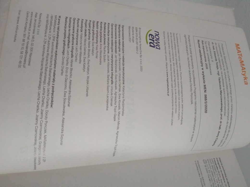 Matematyka 2 podręcznik do liceum i technikum