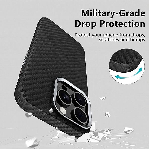 Tech-Protect Ion Carbon Magsafe Iphone 16 Pro Max Black/Silver