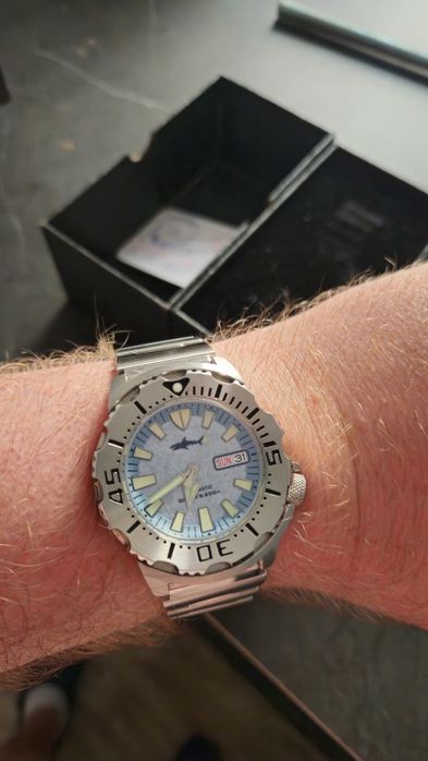 Zegarek automatyczny Heimdallr Sharkey v2 klon Seiko Monster