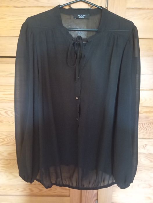 Czarna szyfonowa bluzka George