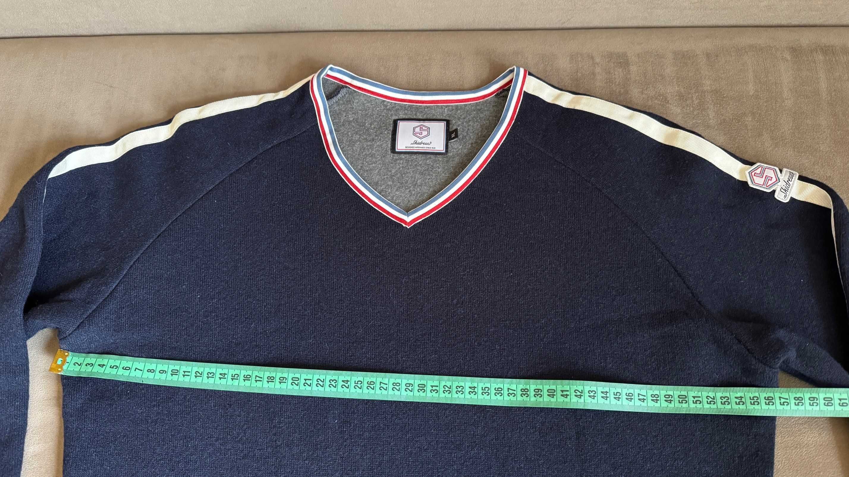 Sweter, bluza męska, sweter 37% wełna, Skidress, r L/XL. stan perfekt!