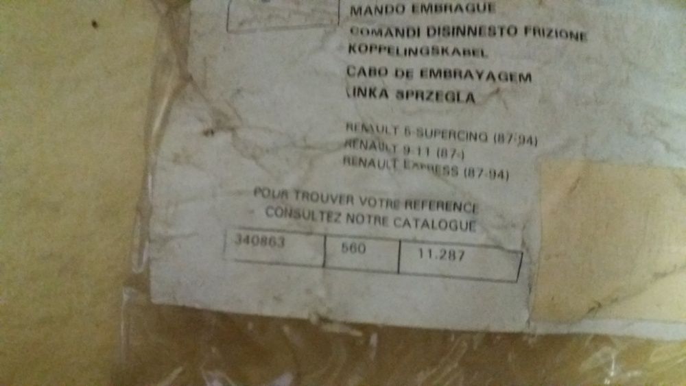 Miscelânea de artigos automóvel