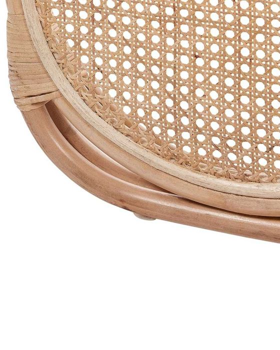 Beliani Cortona parawan rattanowy 3-panelowy jasnobrązowy