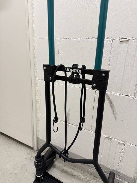 Składany wózek transportowy VONROC - 2 koła, teleskopowa rączka