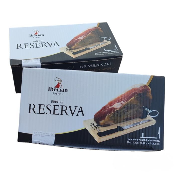 ПОДАРУНКОВИЙ НАБІР "МІНІ" хамон з ножем і хамонерою - вага 1 кг