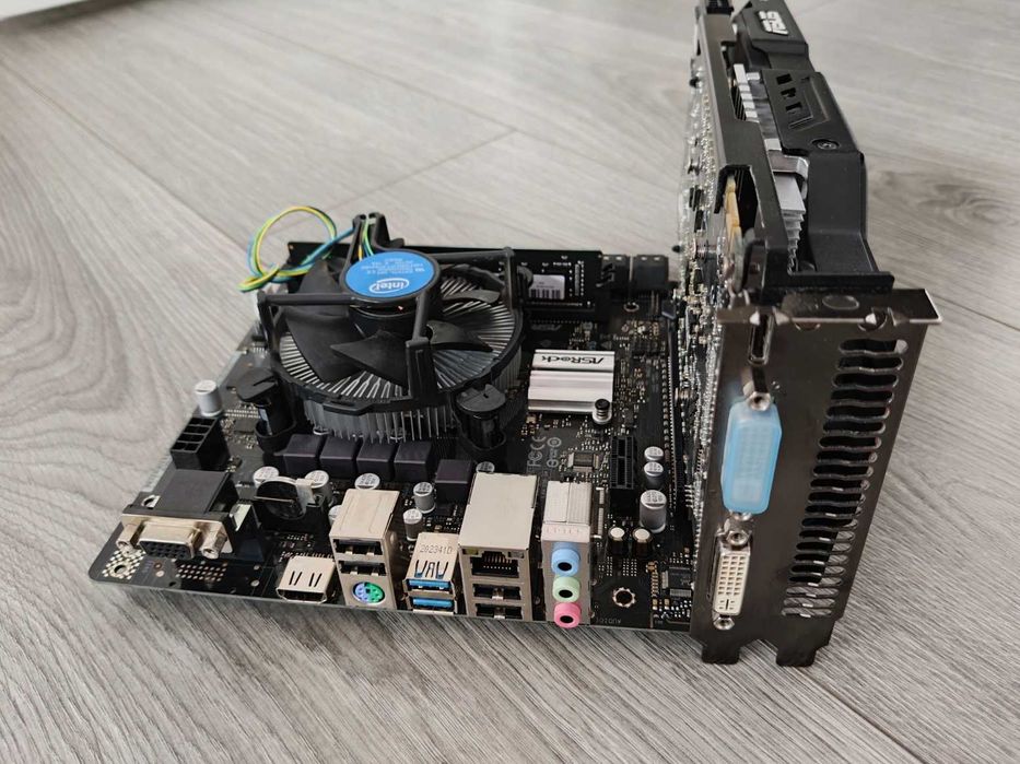 ASRock H410M + Pentium Gold G6400 + 4Gb + Asus GTX 560 Ti + SSD 240 Gb