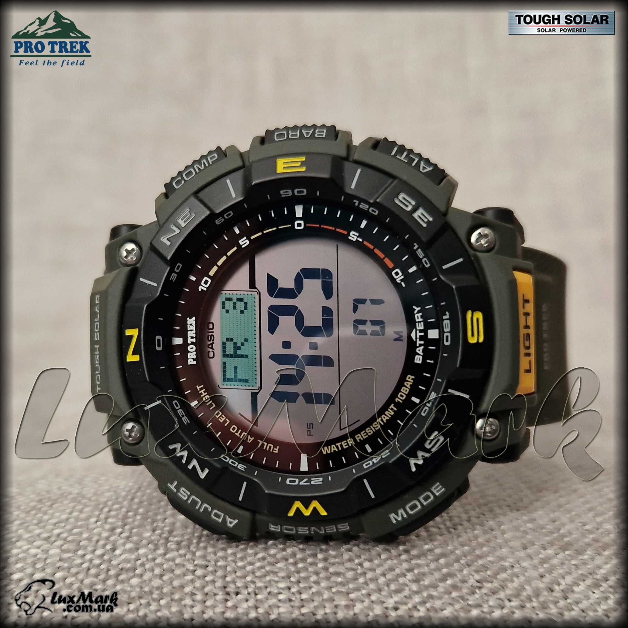 Годинник чоловічий Casio Pro Trek PRG-340-3 Tough Solar Triple Sensor