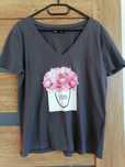 Tshirt szary z printem
