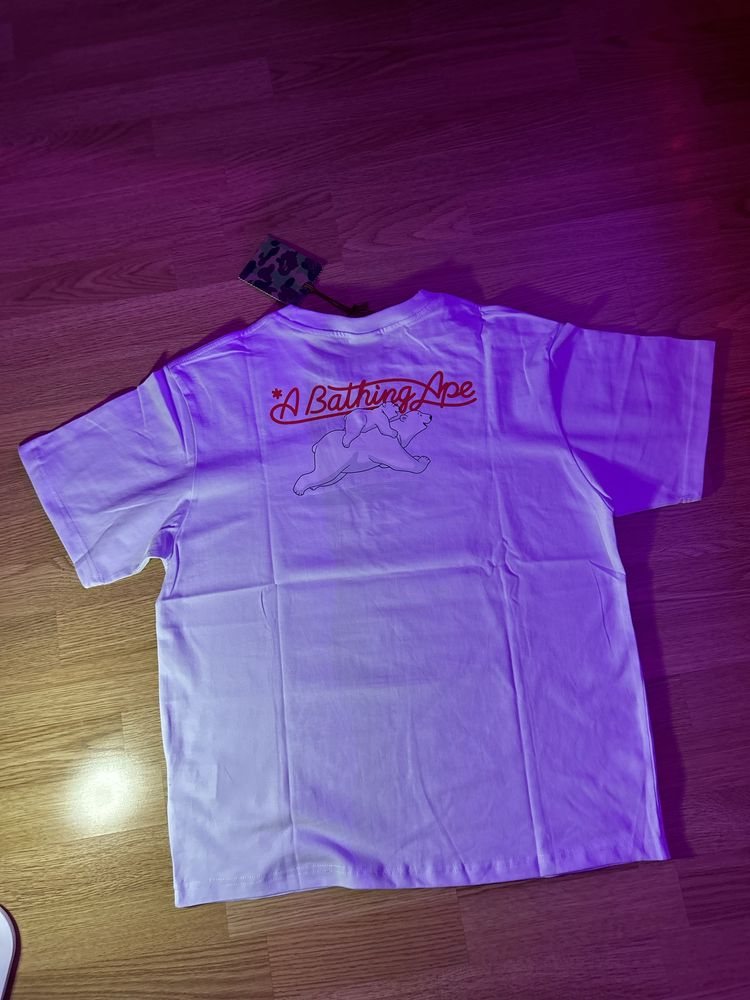 Футболка Bape x coca-cola білого кольору