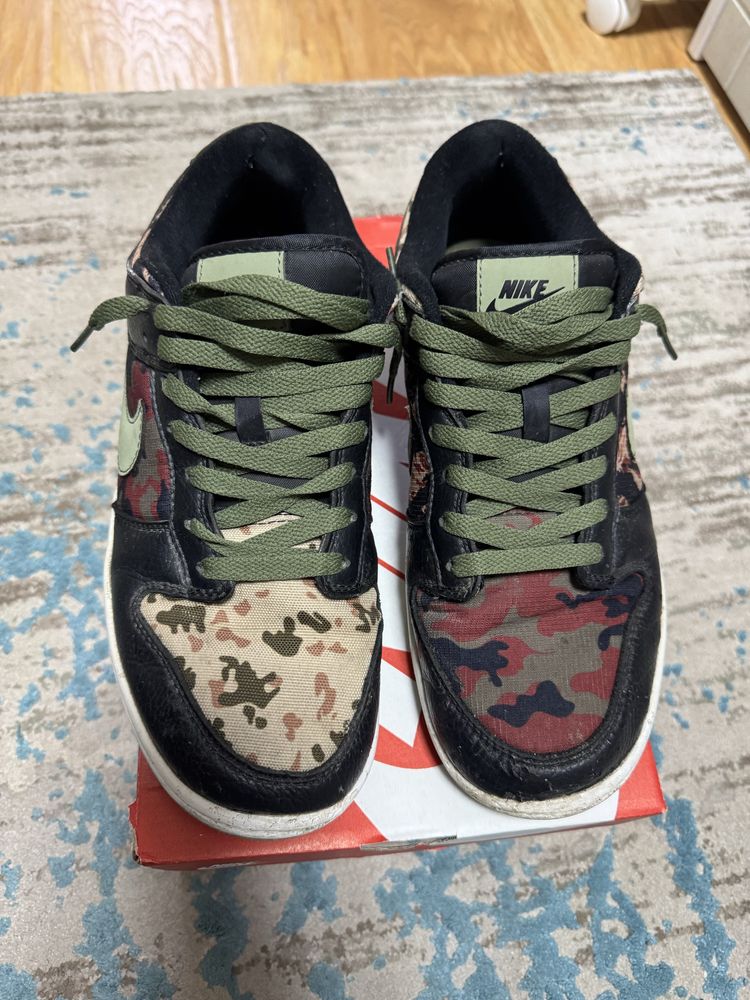 nike dunk black camo